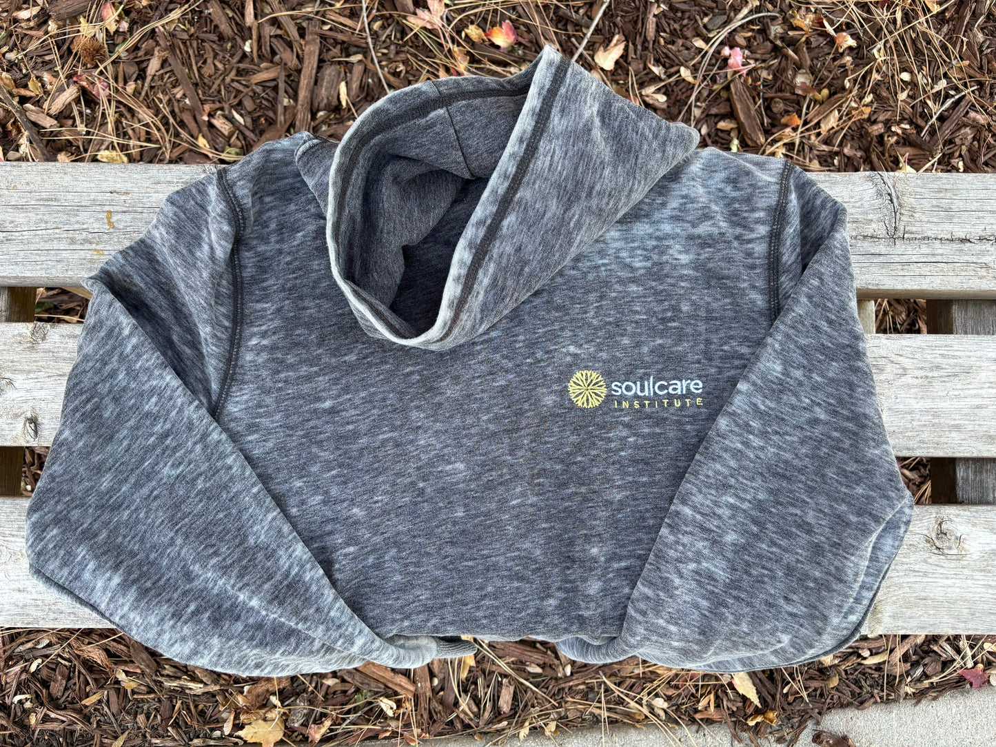 Fleece Cowl Neck Sweatshirt (Charcoal)