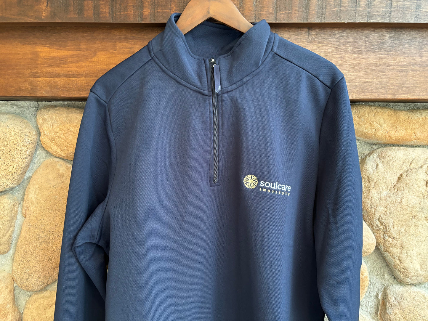 Moisture-Wicking 1/4 Zip Pullover (Navy)