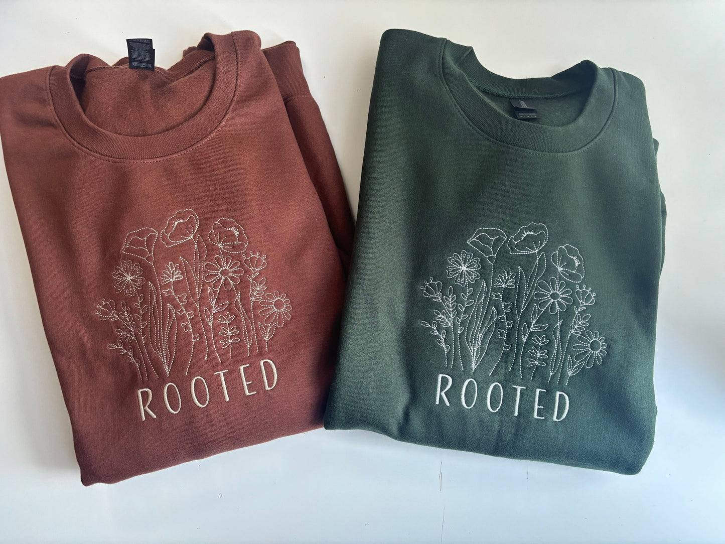 Rooted & Grounded in Love Embroidered Sweatshirt