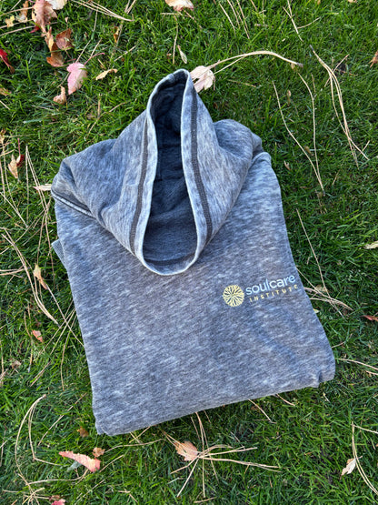 Fleece Cowl Neck Sweatshirt (Charcoal)